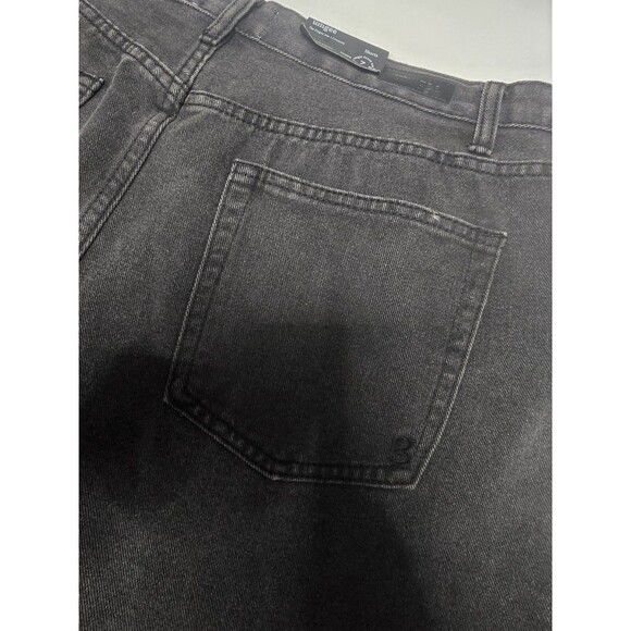 Umgee Denim Black Distressed Fray Hem Shorts Size 7 NWT High Rise Raw Edge - Picture 5 of 11